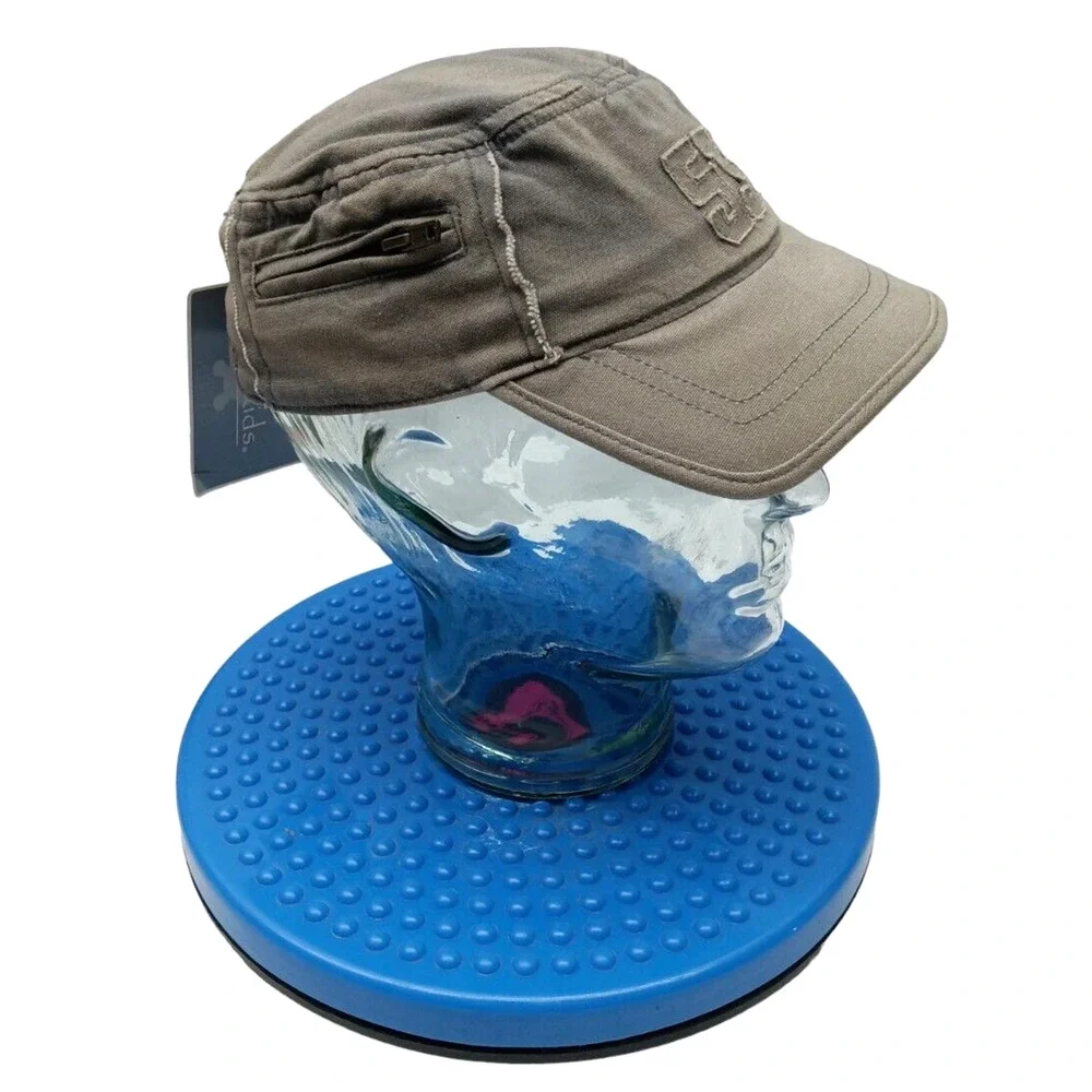 NWT Koala Kids #53 Boys Zipper‎ Cap Hat / Army Green - Sz 2T / 18-24 Months